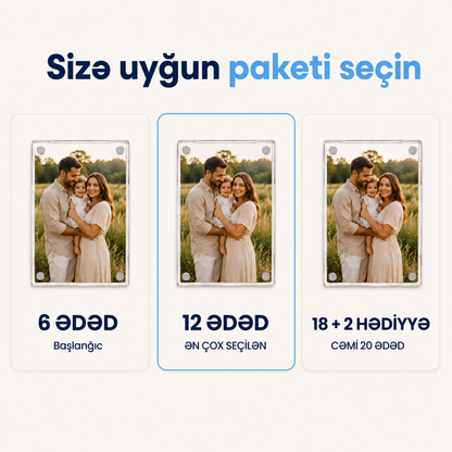 Acrylic™ – Dəyişdirilə Bilən Akril Foto Maqnit1