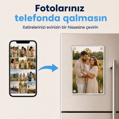 Acrylic™ – Dəyişdirilə Bilən Akril Foto Maqnit