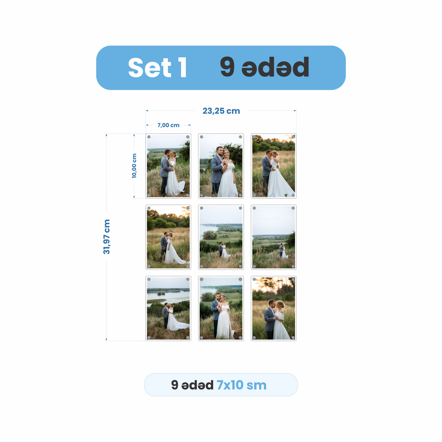 Acrylic™ – Dəyişdirilə Bilən Akril Foto Maqnit