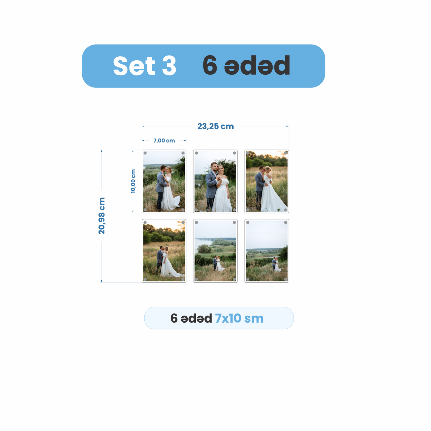 Acrylic™ – Dəyişdirilə Bilən Akril Foto Maqnit